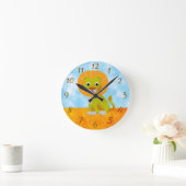 Schattigee Lion Tekening  Print Aangepast Ronde Klok (Huis)