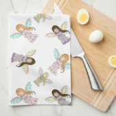 Schattigee Little Angels keukenhanddoek (Quarter Fold)