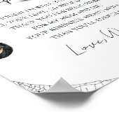 Schattigee Little Boo Baby shower Halloween Poster (Hoek)