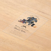 Schattigee Little Boo Baby shower uitnodiging (Laagn)