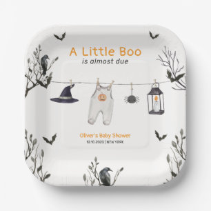 Schattigee Little Boo Clothesline Baby shower Papieren Bordje