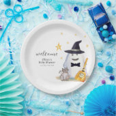 Schattigee Little Boo Ghost Boy Baby shower Welkom Papieren Bordje (Feest)