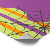 Schattigee Little Boo Ghost Cat Herfst Baby shower Poster (Hoek)