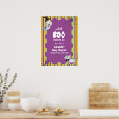 Schattigee Little Boo Ghost Cat Herfst Baby shower Poster (Keuken)