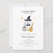 Schattigee Little Boo Ghost Hollaween Boy Baby sho Kaart (Voorkant)