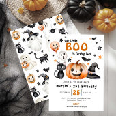 Schattigee Little BOO Halloween thema 2e verjaarda Kaart