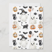 Schattigee Little BOO Halloween thema 2e verjaarda Kaart (Achterkant)