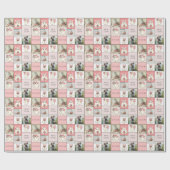 Schattigee Little Boo Multi Photo Pink Ghost Baby Cadeaupapier (Vlak)