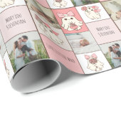 Schattigee Little Boo Multi Photo Pink Ghost Baby Cadeaupapier (Rol Hoek)