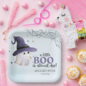 Schattigee Little Boo waterverf herfst Boy baby sh Papieren Bordje (Feest)