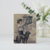 Schattigee Little Boy Dog brievenbusbrief Briefkaart (Staand voorkant)