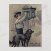 Schattigee Little Boy Dog brievenbusbrief Briefkaart (Voorkant)