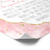 Schattigee Little Bunny Verjaardag Party Time Caps Poster (Hoek)