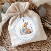 Schattigee Little Bunny Wildflower Gingham Dank u Bedankjes Labels