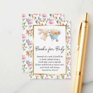 Schattigee Little Bunny Wildflowers Boeken voor Ba Informatiekaartje