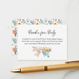 Schattigee Little Bunny Wildflowers Boeken voor Ba Informatiekaartje