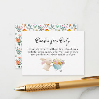 Schattigee Little Bunny Wildflowers Boeken voor Ba Informatiekaartje