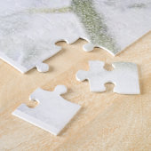 Schattigee Little English Robin & Holly kerstkunst Legpuzzel (Zijkant)