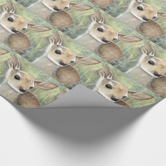 Schattigee Little Fawn Gift Wrap Cadeaupapier (Hoek)