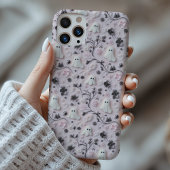 Schattigee Little Ghost Floral 3D-telefoonhoesje Case-Mate iPhone Case