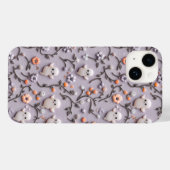 Schattigee Little Ghost Floral 3D-telefoonhoesje Case-Mate iPhone Case (Achterkant (horizontaal))