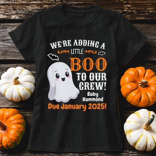 Schattigee Little Ghost Halloween zwangerschapsaan T-shirt