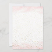 Schattigee Little Girl Ballerina verjaardagsuitnod Kaart (Achterkant)