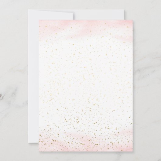 Schattigee Little Girl Ballerina verjaardagsuitnod Kaart (Achterkant)