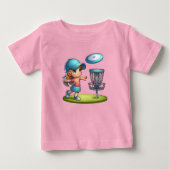 Schattigee Little Girl Disc Golf Cartoon (Voorkant)