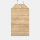 Schattigee Little Gobble Turkije Baby shower Cadeaulabel (Achterkant)