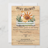 Schattigee Little Gobble Turkije Baby shower Kaart (Voorkant)