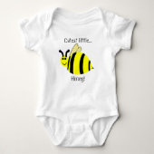 Schattigee Little Honey Yellow Bumble Bee Baby Shi Romper (Voorkant)