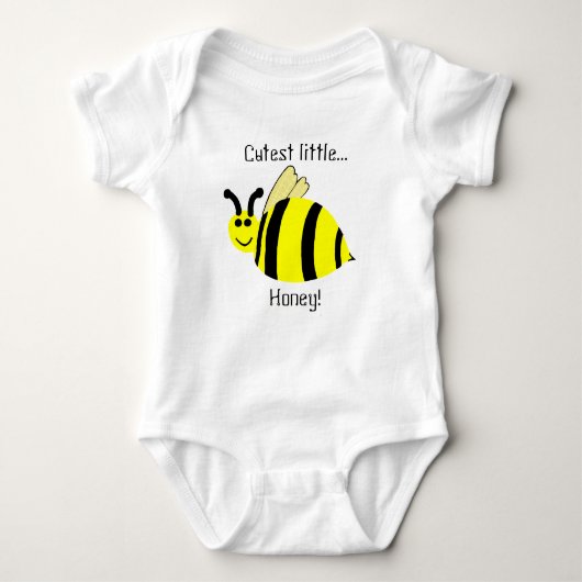 Schattigee Little Honey Yellow Bumble Bee Baby Shi Romper (Voorkant)