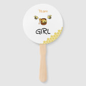 Schattigee Little Honeybee & Sweet Honey Genderont Handwaaier (Achterkant)