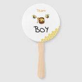 Schattigee Little Honeybee & Sweet Honey Genderont Handwaaier (Voorkant)