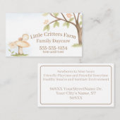 Schattigee Little Ladybug Kinderopvang Professiona Visitekaartje (Voorkant / Achterkant)