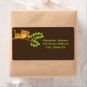 Schattigee Little Leopard Verzendlabels Etiket (Insitu)