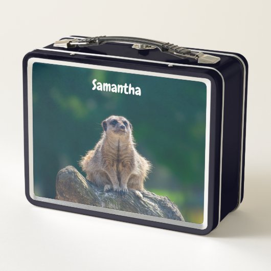 Schattigee Little Meerkat Metal Lunchbox (Achterkant)
