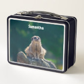 Schattigee Little Meerkat Metal Lunchbox (Voorkant)