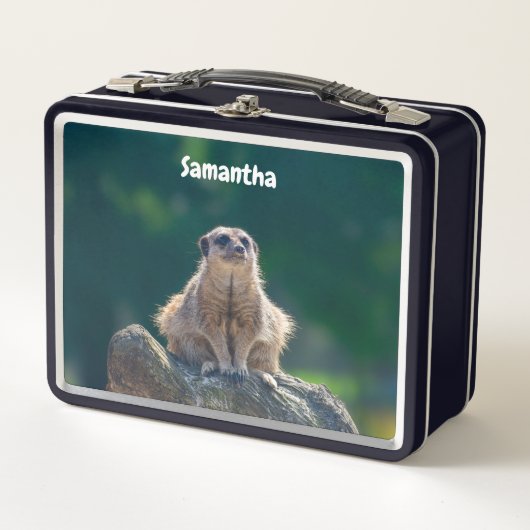 Schattigee Little Meerkat Metal Lunchbox (Voorkant)