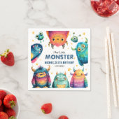 Schattigee Little Monster Cartoon Kinderen verjaar Servet (Insitu)