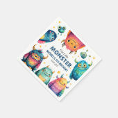 Schattigee Little Monster Cartoon Kinderen verjaar Servet (Hoek)