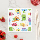 Schattigee Little Monsters Party Pattern Servet (Insitu)