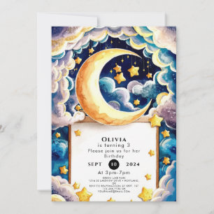 Schattigee Little Moon Verjaardag Kaart