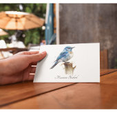 Schattigee Little Mountain Bluebird Waterverf, op  Briefkaart