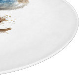 Schattigee Little Mountain Bluebird Waterverf, op  Snijplank (Hoek)