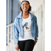 Schattigee Little Mountain Bluebird Waterverf, op  T-shirt