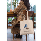 Schattigee Little Mountain Bluebird Waterverf, op  Tote Bag