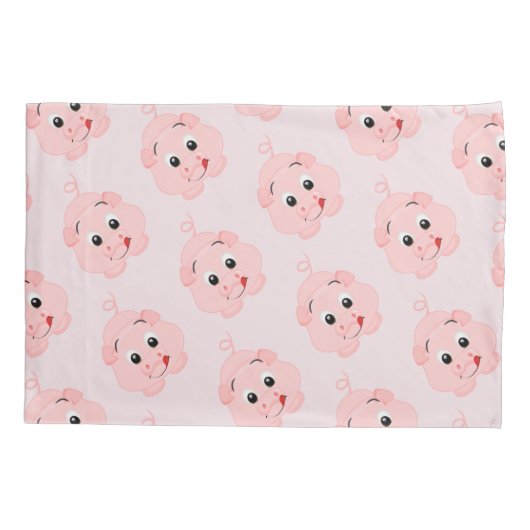 Schattigee Little Pink Piggy Kussensloop (Achterkant)
