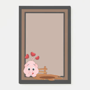 Schattigee Little Pink Piggy Post-it® Notes